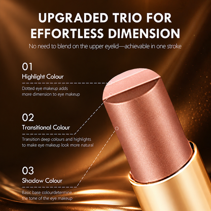 3 in 1  Eyeshadow Stick for Beginners Waterproof Longwear