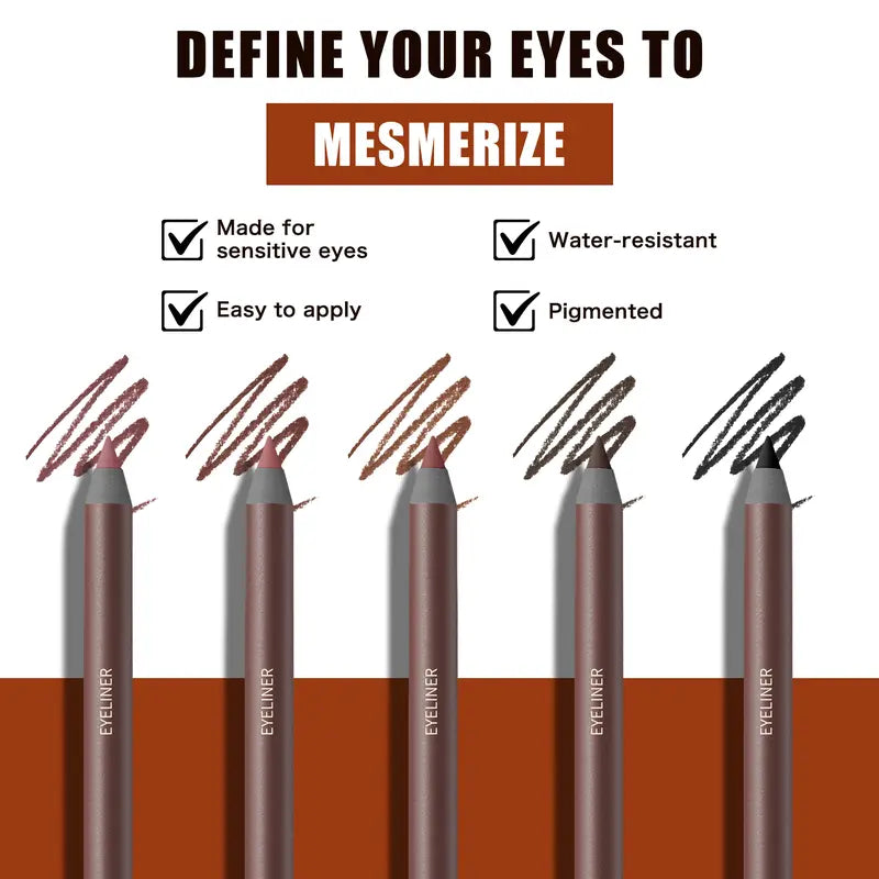 24HR Waterproof Eyeliner Pencil | Glide it on smooth, lock it in place — apply once and forget about your eyeliner all day