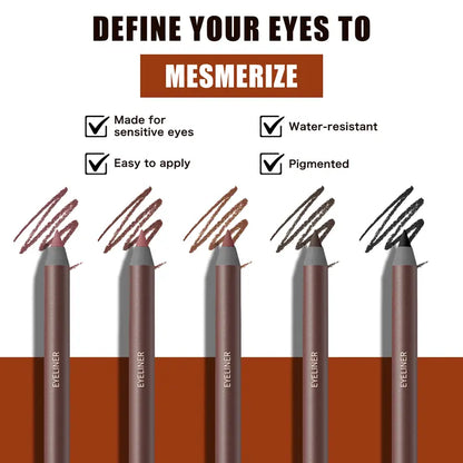 24HR Waterproof Eyeliner Pencil | Glide it on smooth, lock it in place — apply once and forget about your eyeliner all day