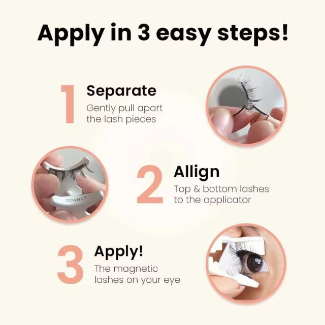 GlazyLash™ Reusable Adhesive Eyelashes